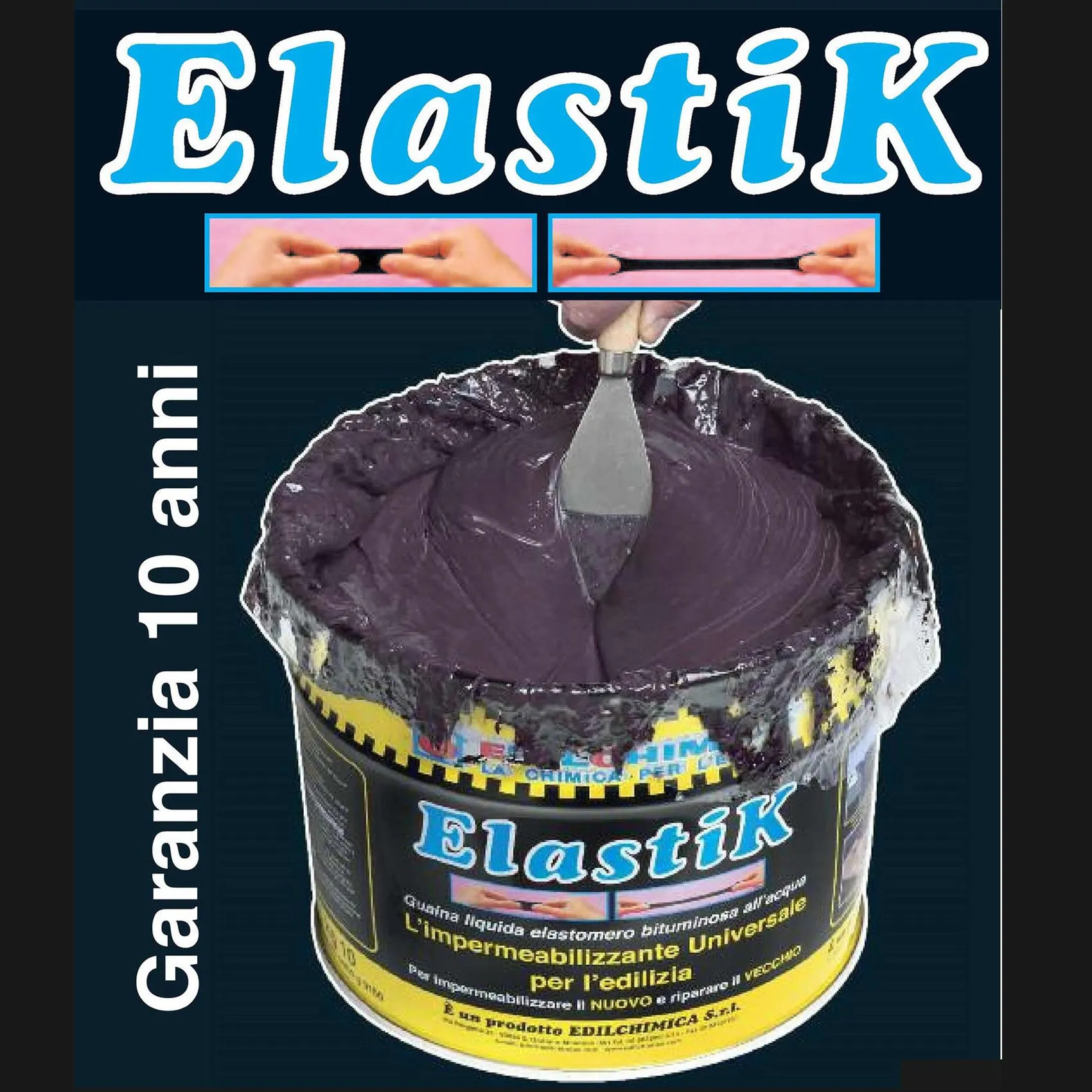 EDILCHIMICA, ELASTIK IMPERMEABILIZZANTE KG.10