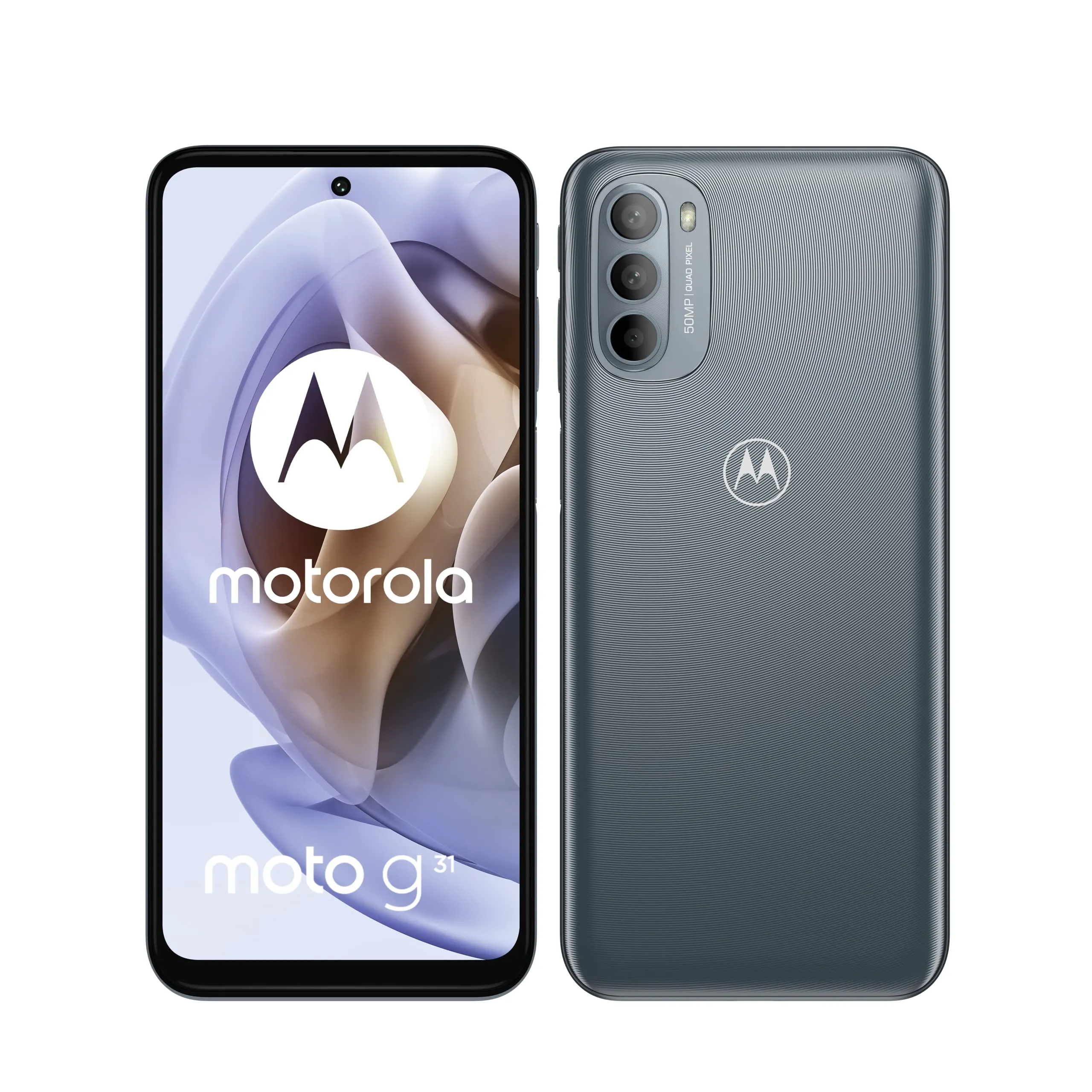 Motorola Mobile G31 Smartphone Portatile Sbloccato (schermo: 6,4" - 64 GB - Android 11) Grigio Versione FR