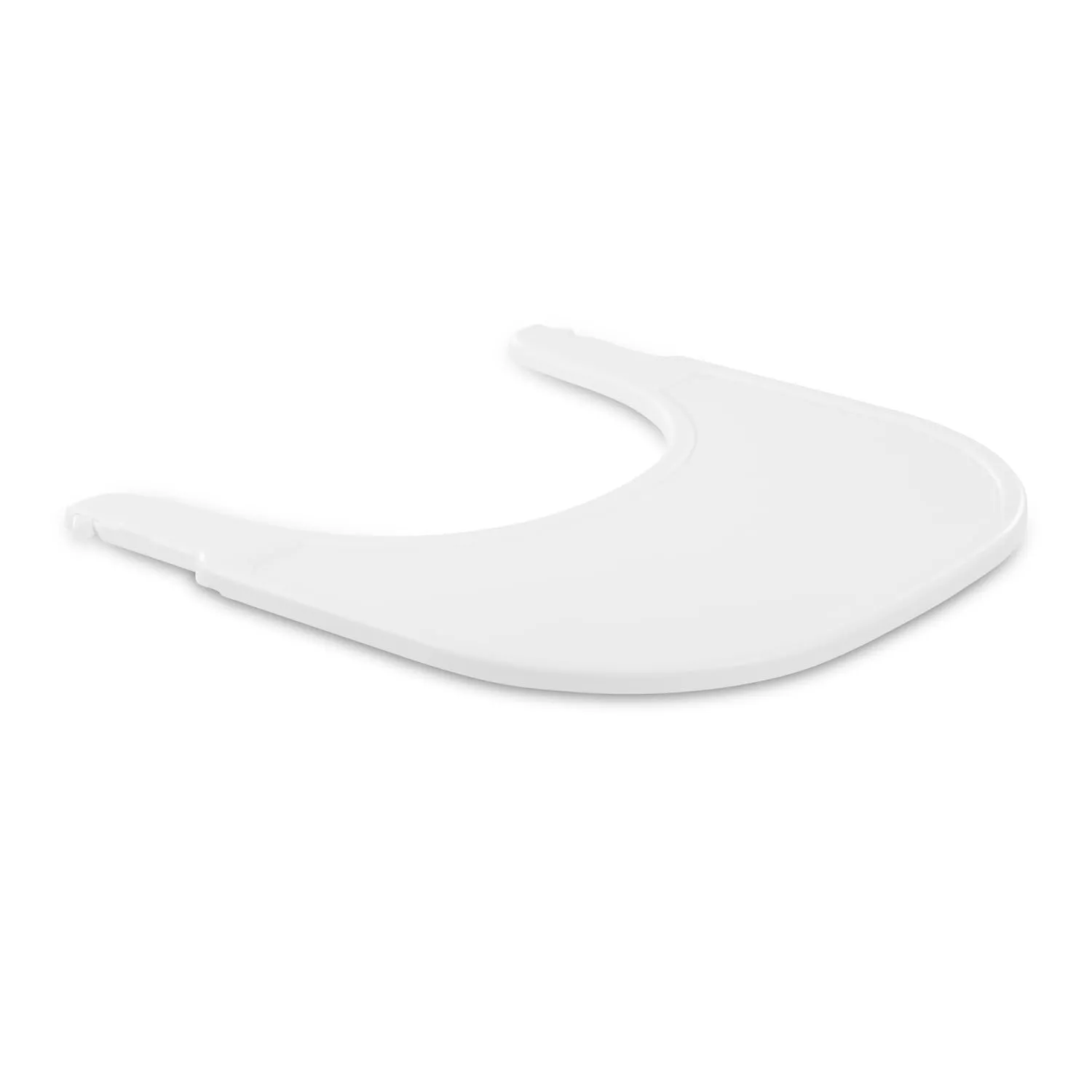 hauck Vassoio Seggiolone Pappa Alpha Click Tray - Tavolino Bambini in Materiale Riciclato Cert. GRS, Facile da Fissare per Seggiolone Legno Alpha+ o Beta+ - Bianco