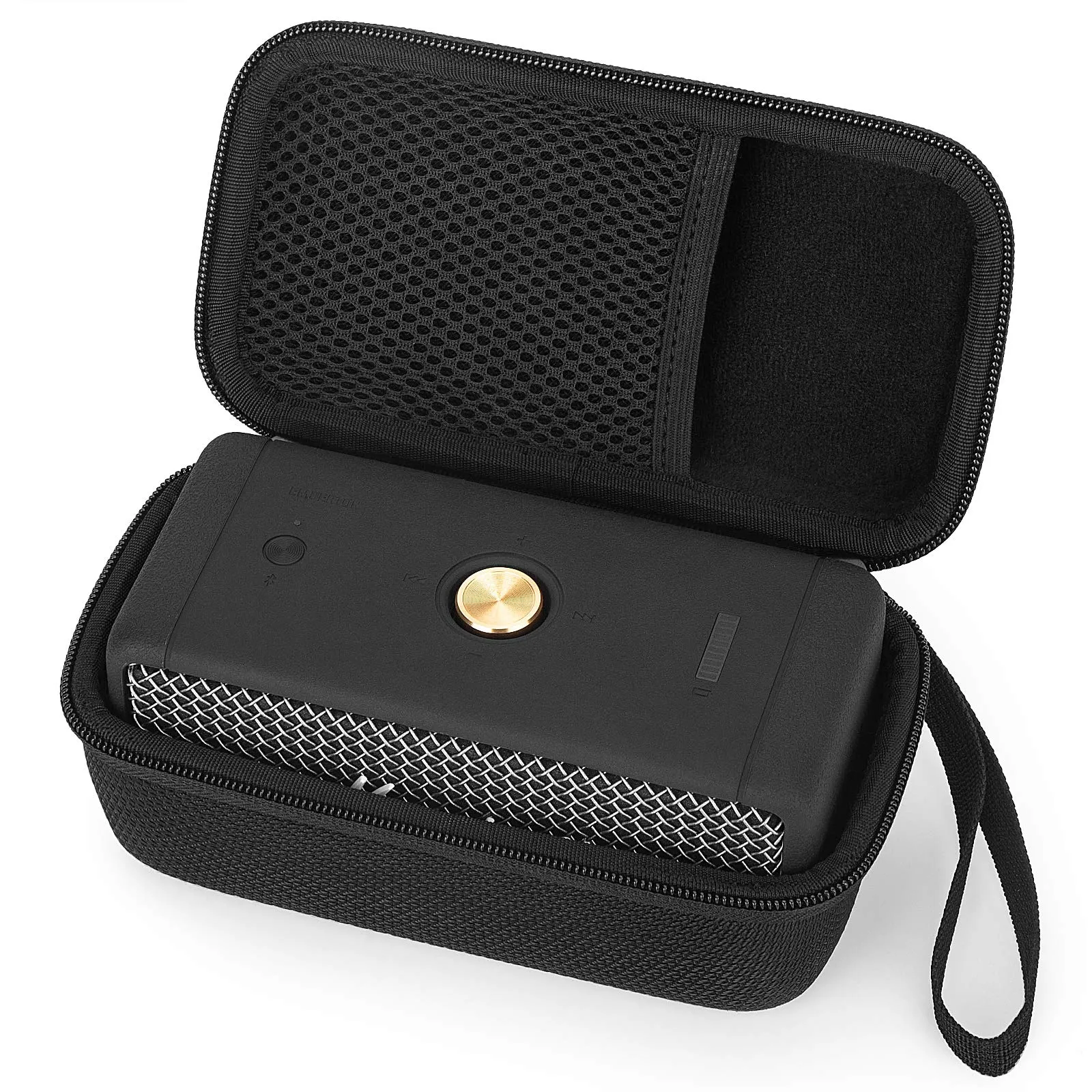 Custodia per Marshall Emberton Altoparlante Portatile, Protettiva da Viaggio Borsa Cover Case (Black)