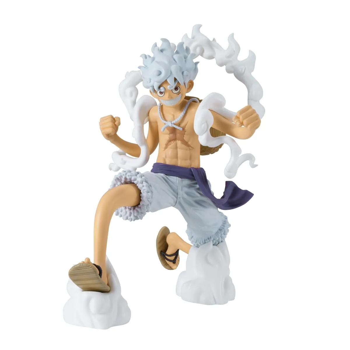 Banpresto Figurina d'azione Monkey D. Luffy Gear5 One Piece, Grandista 21 cm, BP28693P Multicolore, statuetta da collezione, ideale per i fan degli anime