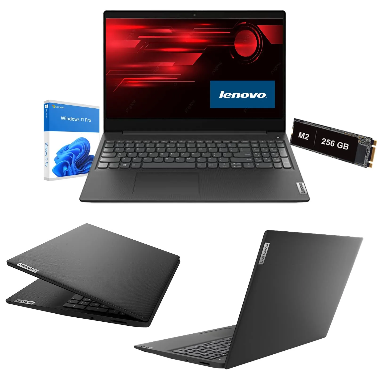 Notebook Lenovo Amd 3020E Fino a 2,6 Ghz Display 15,6" Hd, Ram 8Gb Ddr4, Ssd 256Gb M2 Nvme, Hdmi, Usb 3.0, Wifi, Bluetooth, Webcam, Windows 11 Pro, Antivirus