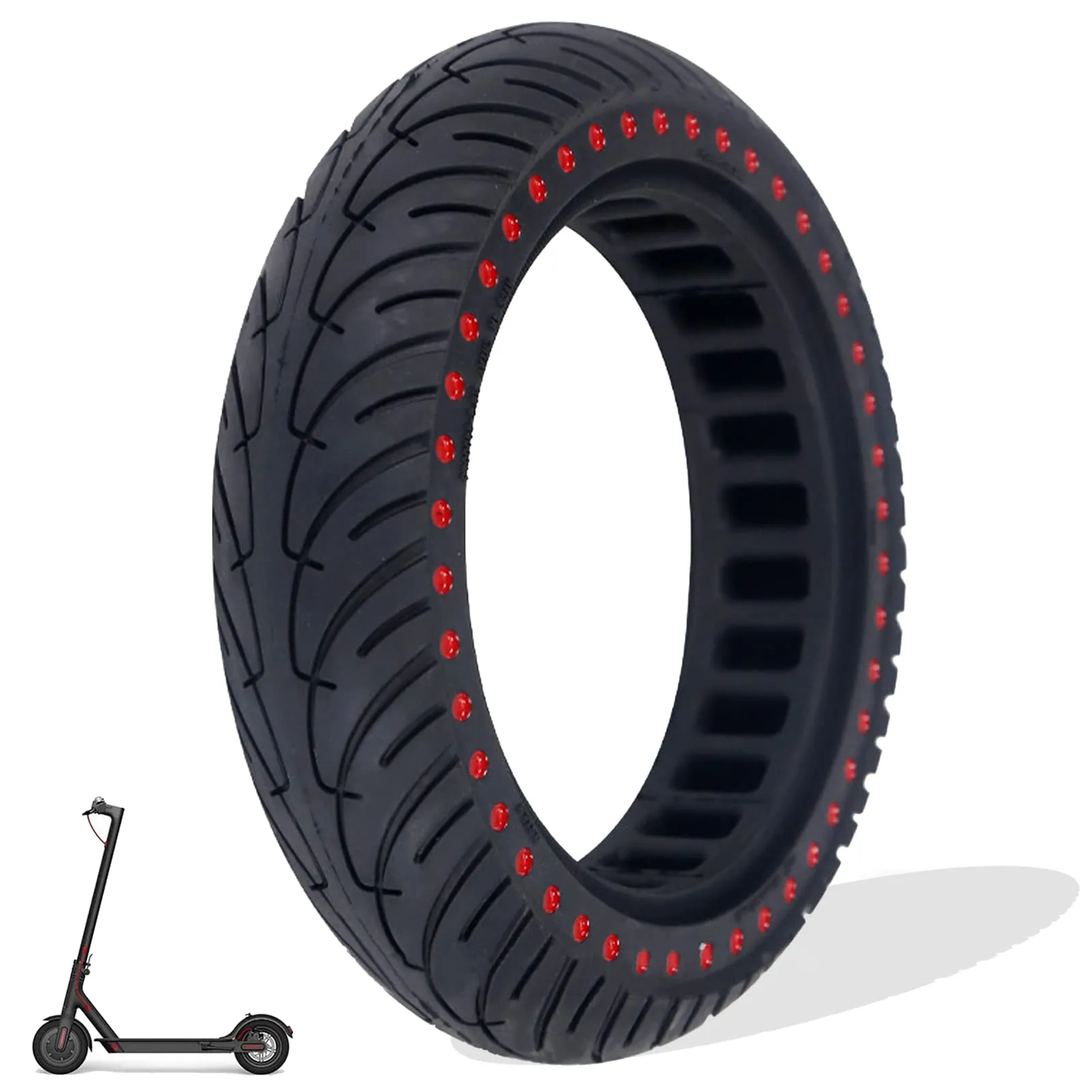 8.5 Pollici Ruota Monopattino Elettrico 8 1/2, Gomme Piene Monopattino 8,5 Pollici per Xiaomi Pro 2 M365 Mi 1S, Ruote Piene Monopattino 50/75 6.1