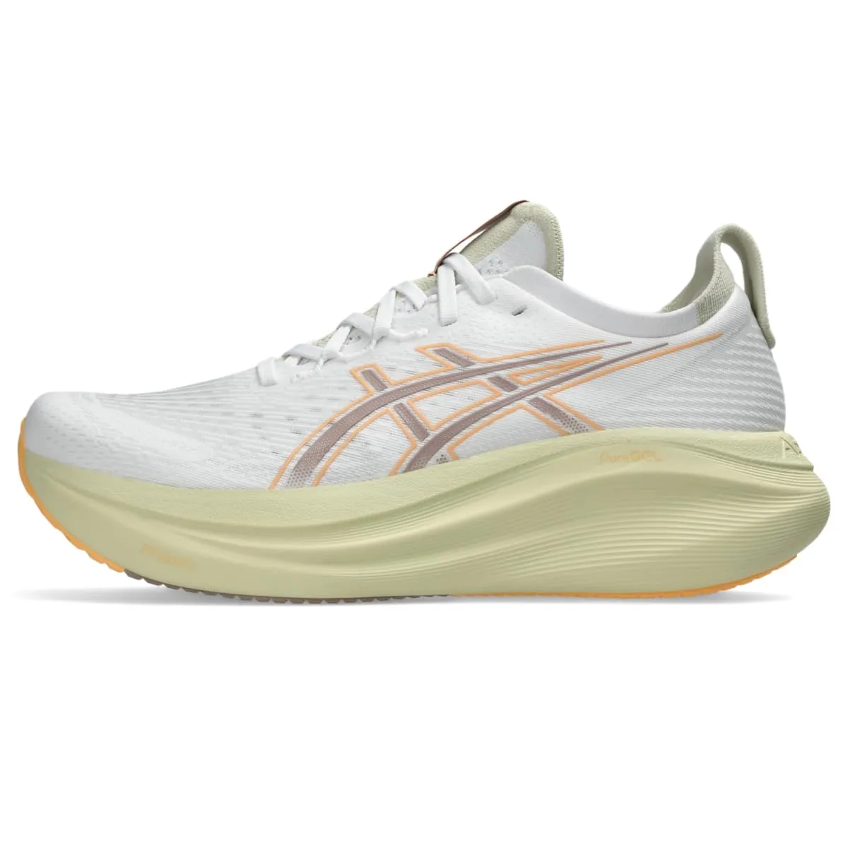 ASICS Gel-Nimbus 27, Sneaker Uomo, Bianco Fawn, 44.5 EU