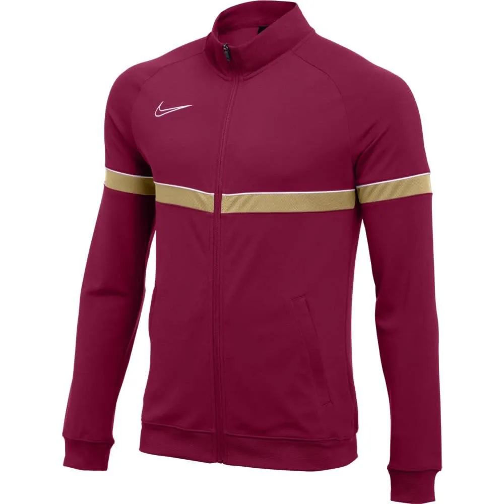 Nike Y Nk Dry Acd21 Trk Jkt K - Giacca sportiva da bambino, Unisex - Bambini, CW6115-677, Rosso/bianco/oro jersey/bianco, 12-13 anni