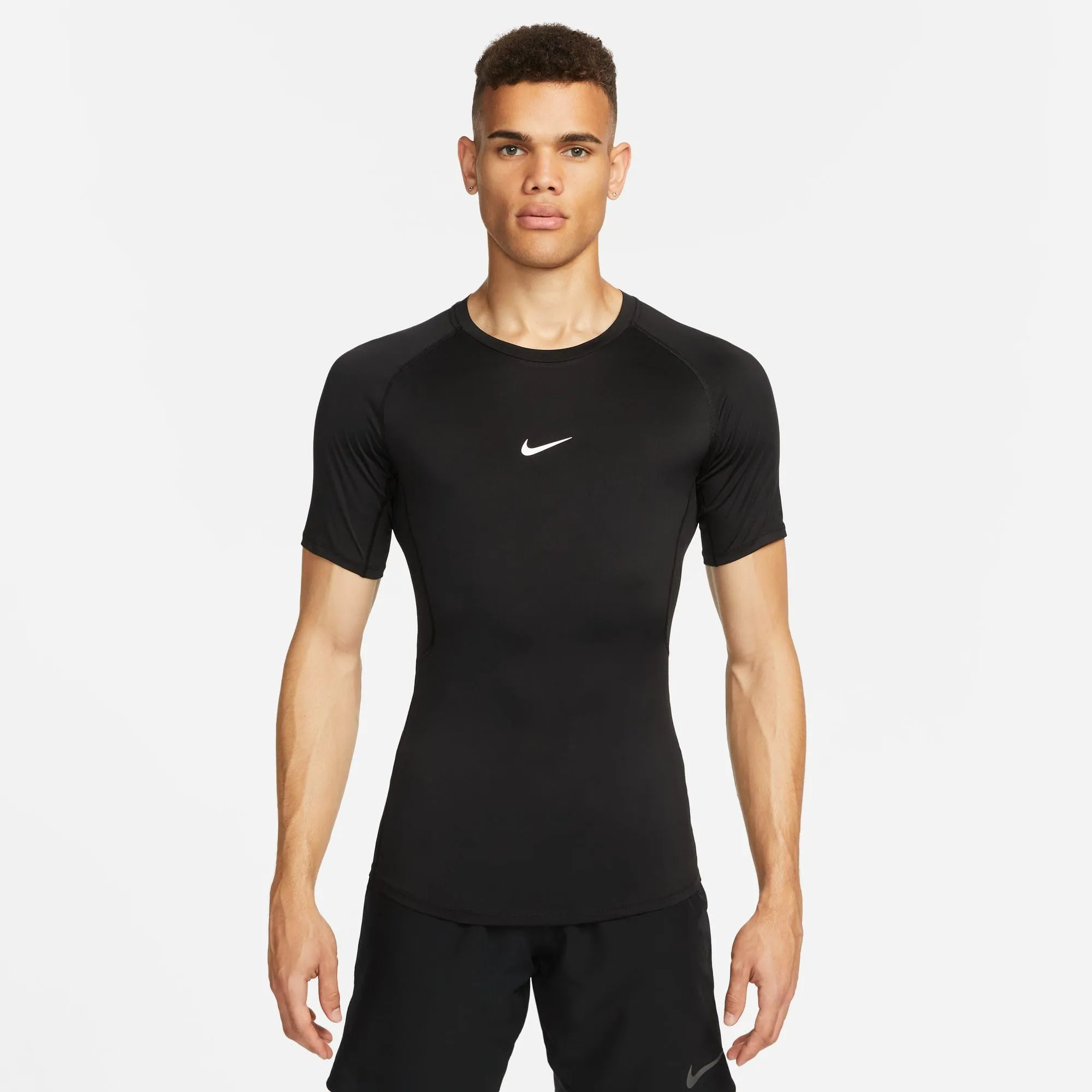 Nike NP Dri-Fit T-Shirt, Nero/Bianco, M Uomo