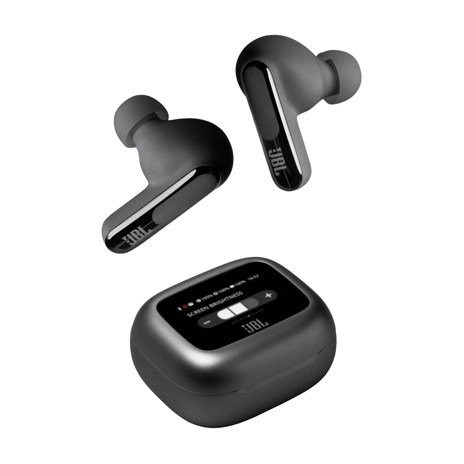 JBL Live Beam 3 Cuffie Wireless Bluetooth, 48 Ore di Autonomia, con Cancellazione Adattiva del Rumore e High-Resolution Signature Sound, Impermeabili e Antipolvere IP55, Inserti Auricolari, Nero