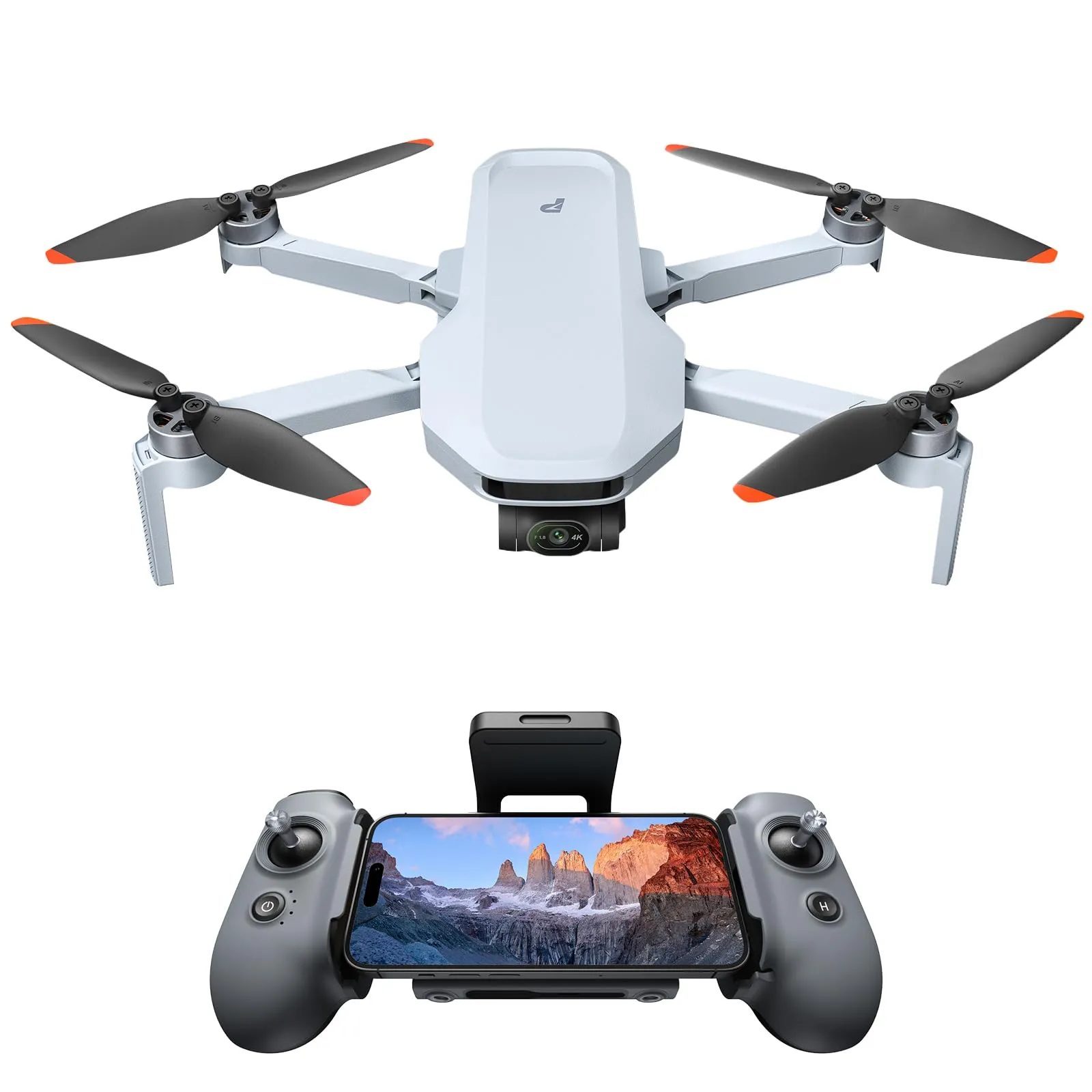 Potensic ATOM 2 Drone Fotocamera 4K con Video HDR, Foto 8K, ＜249g, Gimbal a 3 Assi, 10KM Trasmissione, AI Segui, Ripresa Verticale, AI Scatto Notturno, QuickShots, Kit Standard (32 Minuti di Volo)
