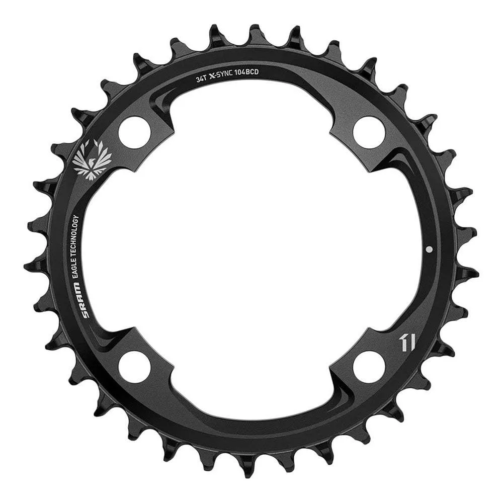 PLATO SRAM X-SYNC2 EAGLE 34D BCD104mm 12V ALU.NEG.