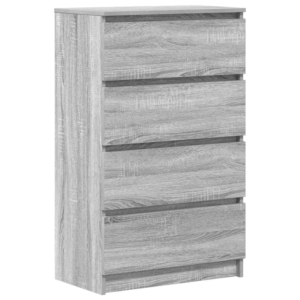 vidaXL Credenza Grigio Sonoma 60x35x98,5 cm in Legno Multistrato