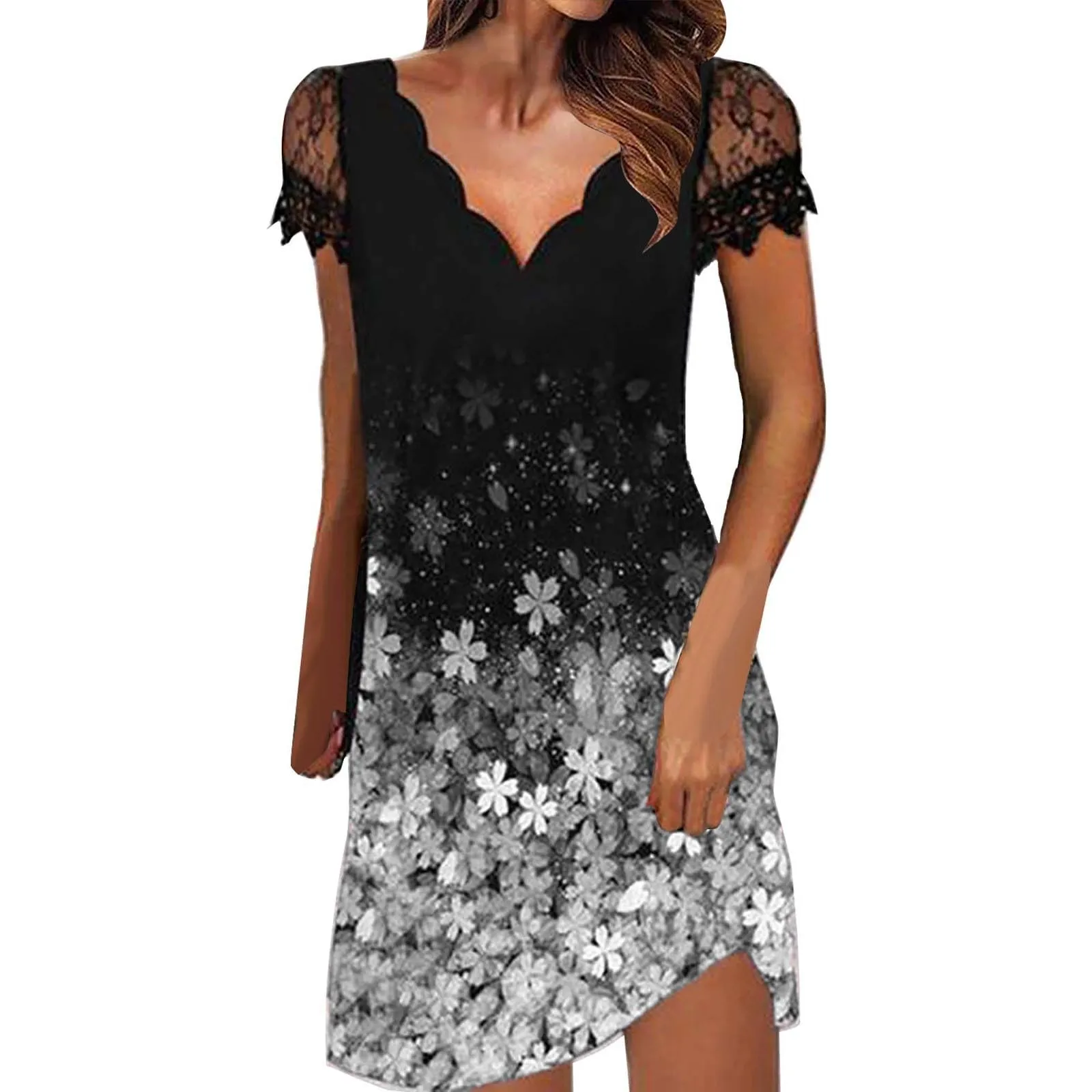 Lightning Deals of Today Prime Clearance Shein Abiti Invernali Abito Elegante Donna Cerimonia XXL Vestiti Donna per Battesimo Vestito Leggero Donna Vestito Estivo Donna Colorato My Orders