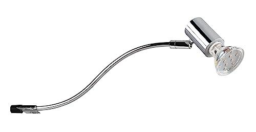 Trio, Applique, Giada 1xGU10, max.5,0 W Finitura: Metallo, Cromo L:5,4cm, L:34,0cm, A:11,4cm IP44IP44,Senza illuminante