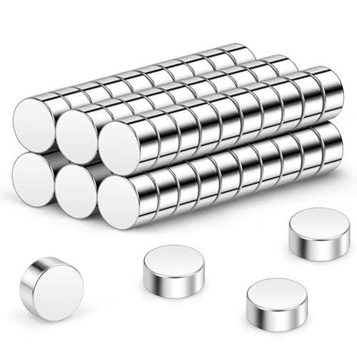 Wukong N45 Mini Magneti Forti, 2x1mm | 60 pezzi Magneti al neodimio Piccoli ma forti per il frigorifero, l'ufficio, la stampante 3D, il modellismo e il fai da te