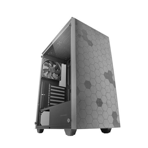 Mars Gaming MC-Q3, Case Semi-Tower ATX, Pannello Laterale Completo Vetro Temperato, Doppia Griglia Magnetica Anti-Polvere Anteriore + Superiore, Ventola FDB 120mm, Raffreddamento Liquido 360mm, Nero