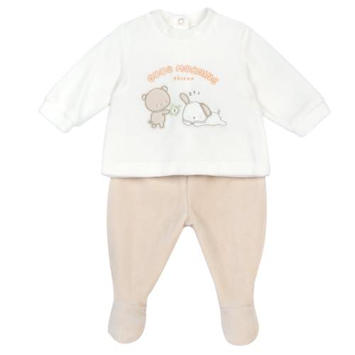 Chicco, Completo Neonato, Set Coprifasce e Ghettine in Morbida Ciniglia, Abbigliamento Bambino 0-24 Mesi, Designed in Italy