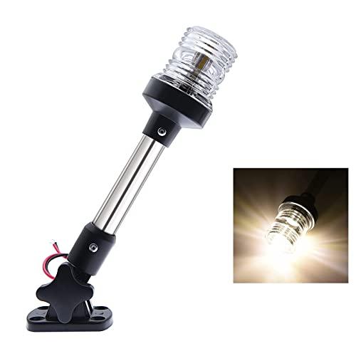 Geloo LED Ripiegare la Luce di Ancoraggio Barca Luce Tutto Rotondo 360 ° (25CM/9.84