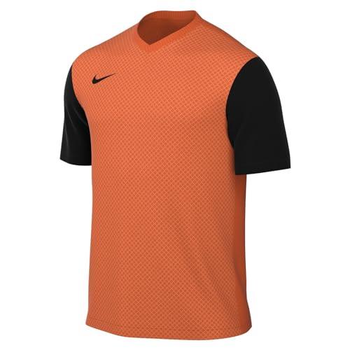Nike DH8035-819 M NK DF Tiempo Prem II JSY SS T-Shirt Uomo Safety Orange/Black/Black Taglia L