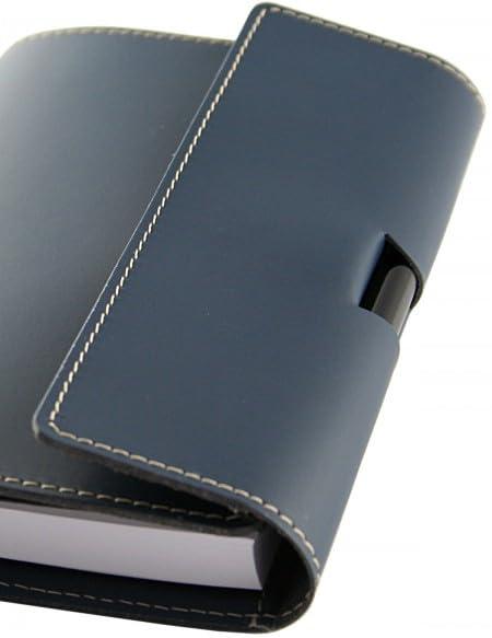 PROGRESSIO Agenda gioranelira 2025 in similpelle SMART con porta tessere interne- planner 11x17 - Handmade in Italy - Blu