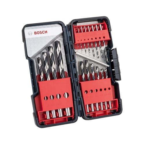 Bosch Professional Set da 18 pz. di punte per metallo HSS PointTeQ (per metallo, 1 - 10 mm, Accessorio per trapano avvitatore)