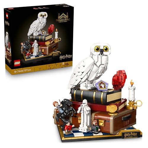 LEGO Harry Potter Pietra Filosofale – Edizione del Collezionista - Modellino Fai da Te - Decorazione per la Camera da Letto con Scene del Film, Edvige e 3 Minifigure - Regalo per Fan e Adulti - 76466