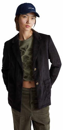 United Colors of Benetton Giacca 2Q5GDW03I, Nero, 46 Donna
