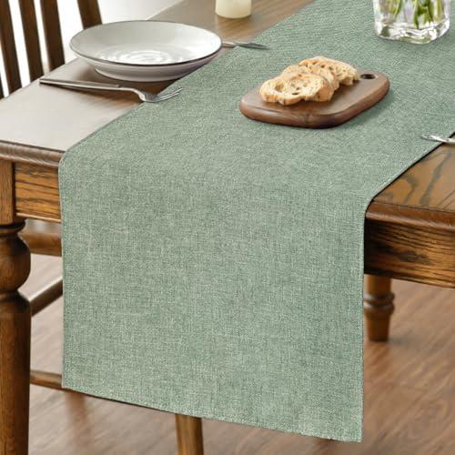 Artoid Mode Salvia Verde Autunno Runner da tavolo, stagionale lavabile per cucina e sala da pranzo, decorazione interna per feste e vacanze, 40x180 cm
