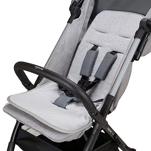 Babysanity® Morbido Riduttore Copri Passeggino Universale Materassino Neonato Soffice Imbottitura Rivestimento Spugna Di Cotone 100% con Bordatura - Made in Italy - (Grigio)