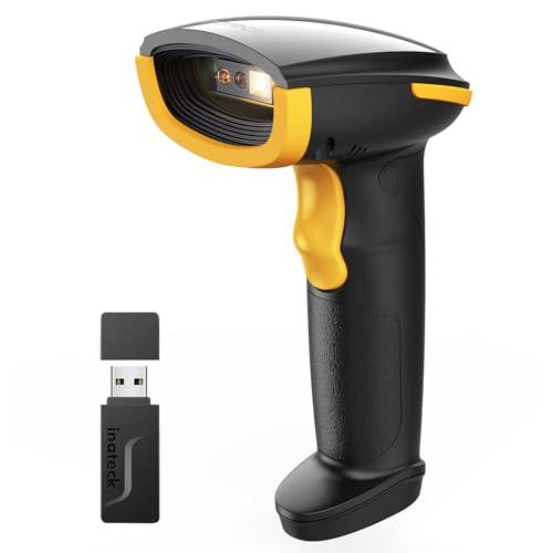 Inateck Lettore di Codici a Barre 1D 2D QR, Pistola per Codici a Barre Wireless Plug and Play, 2600mAh Batteria, Barcode Scanner con APP e SDK, Compatibile con PC Computer Android iOS iPhone, BCST-23