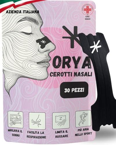Cerotti Nasali Antirussamento e per lo sport - Dilatatore Nasale per Respirare Meglio, Riduce il Russamento (NERO, 30)