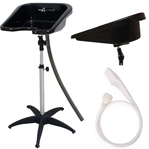 Altéax Lavatesta Portatile Per Parrucchieri Quadrato con Doccetta per Lavandino Universale – Design Ergonomico è Utilizzato Come Lavatesta per Disabili - Lavatesta Parrucchiera Professionali