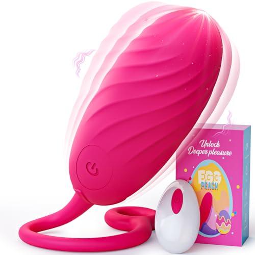 Cacuola Ovetto Vibrante con Telecomando, 10 Frequenza Potenti Modalità Vibrazione, Vibratoreper Donna Professionale Sexytoysys Donna Vibratori Per Coppia Trama Spirale Sex Toys always-on impermeabile