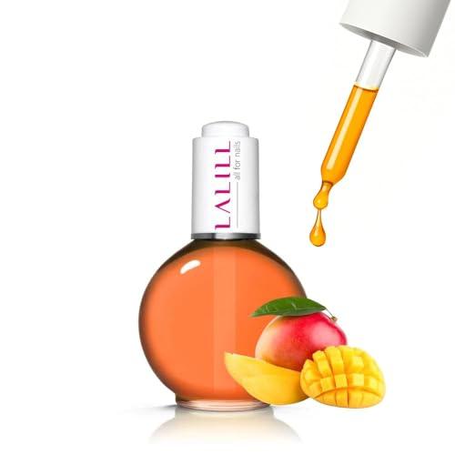 LALILL Olio per Cuticole 75ml – Olio per Unghie e Cuticole al Mango – Flacone con Pipetta – Idratante, Rigenerante – Uso Professionale e Domestico