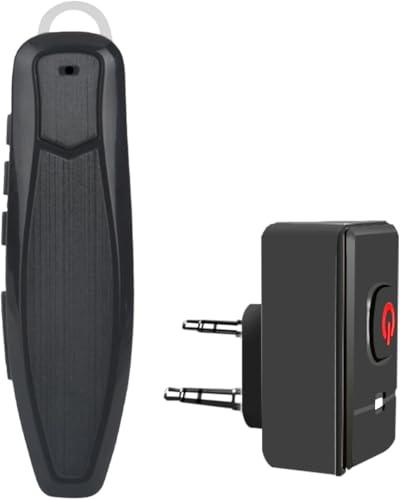 radtel Talkie Walkie Bluetooth Headset PTT earpiece Handfree Wireless Headphone Mic Compatible with BaoFeng UV-5R BF-88E Quansheng UV-K5 RT24 Kenwood RT-490 RT-470X Two Way Radio (Updated)