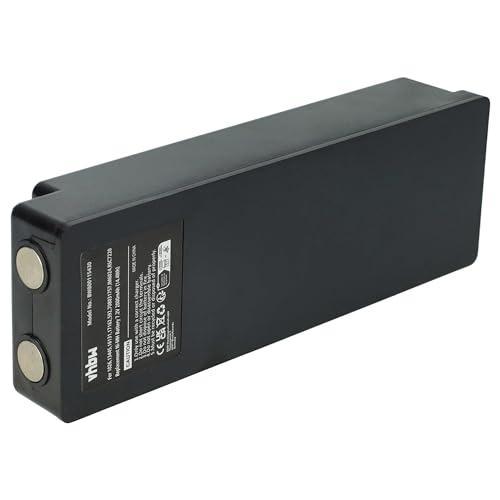 vhbw batteria compatibile con Scanreco BS590, 960, 16131, 790, Cifa, 592, 590 Radiocomando Industriale, Telecomando (2000mAh, 7,2V, NiMH) - Nero