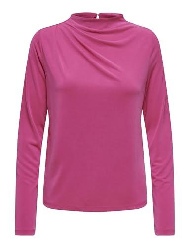 ONLY Onlfree Life L/S Drapey Top Jrs, Fucsia Viola, L Donna