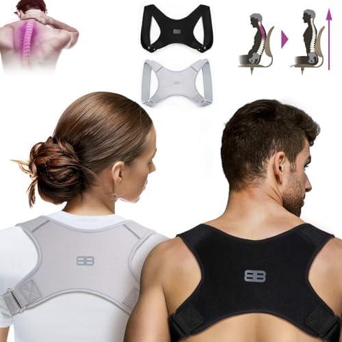 Back Bodyguard, tutore della postura, innovativo supporto dritto per una postura eretta, correzione della postura, schiena dritta, nero, M