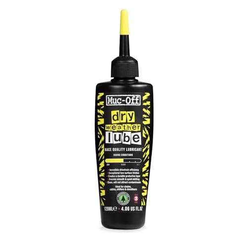 Muc-Off Dry Chain Lube, 120 ml - Lubrificante Catena Bici Biodegradabile, Olio Catena Bici di Tutti i Tipi - Formulato per i Climi Asciutti