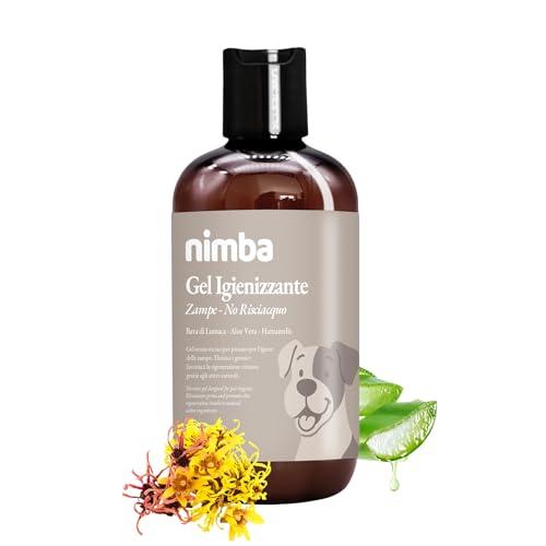 Nimba - Gel Detergente Zampe Senza Risciacquo, con Bava di Lumaca, Aloe Vera, Hamamelis, Azione Idratante e Igienizzante, Ingredienti Naturali e Biologici, Made in Italy (200 ml)