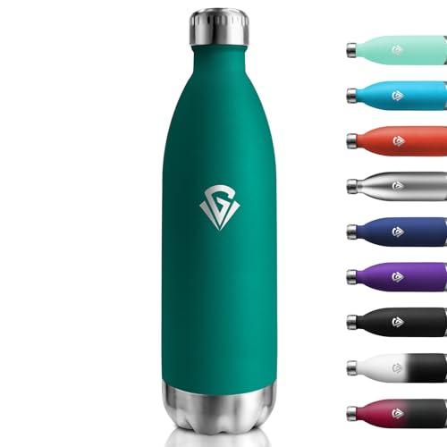 Borraccia Termica 1L, Isolamento Doppia Parete, Bottiglia Acqua in Acciaio Inox, Senza BPA, Antigoccia, Borraccia Riutilizzabile per Scuola, Adulti, Ufficio, Sport, Palestra, Campeggio e Viaggi