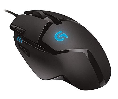 Logitech G402 Mouse Gaming Hyperion Fury, 4.000 DPI, Design Leggero, 8 Pulsanti Programmabili, Compatibile con PC/Mac/Laptop, PC/Mac, Nero