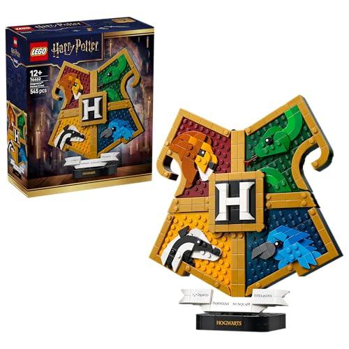 LEGO Harry Potter Stemma della Casa di Hogwarts - Giocattolo Wall Art 3D con Animali - Decorazione per Cameretta - Idea Regalo di Compleanno per Bambine, Bambini e Adolescenti da 12 anni in su - 76462
