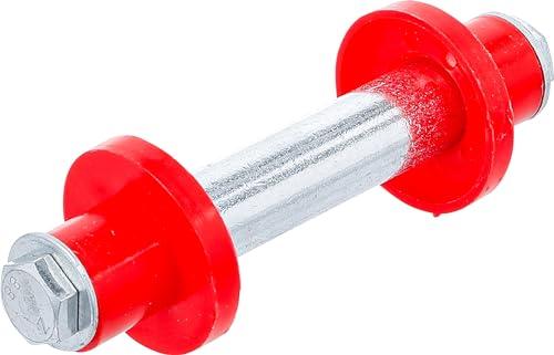 BGS Diy 81951 | Serie di assi per ruota con cerchio in acciaio | 128 mm | Ø 20 mm | con 2 manicotti distanziatori