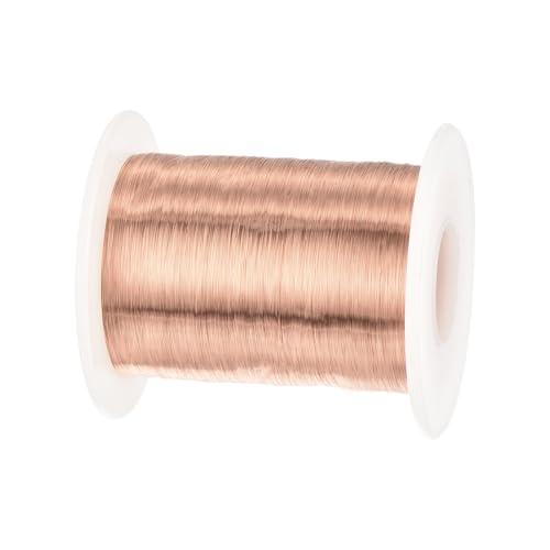 QUARKZMAN 0.05mm Filo Rame 45932ft(14000m) Filo di Rame Smaltato Avvolto Magnetica 200g 155C per Trasformatori Induttori