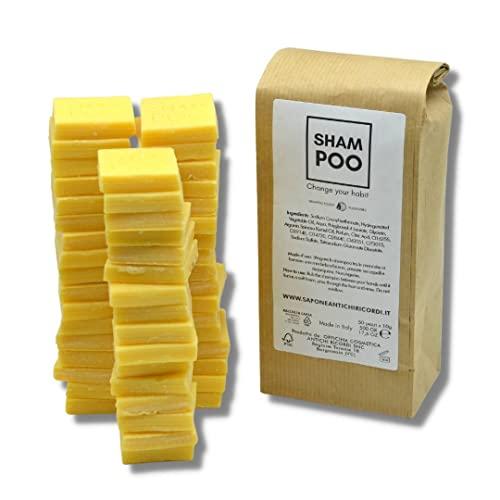 Linea Cortesia plastic free per Hotel, B&B, Agriturismo - Confezione da 50 pezzi di shampoo solido - Zerowaste