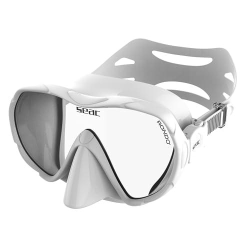 SEAC Rondò, Maschera Frameless Monovetro in Silicone per Immersione e snorkeling, Volume Ridotto, Idrodinamica, Ultraleggera