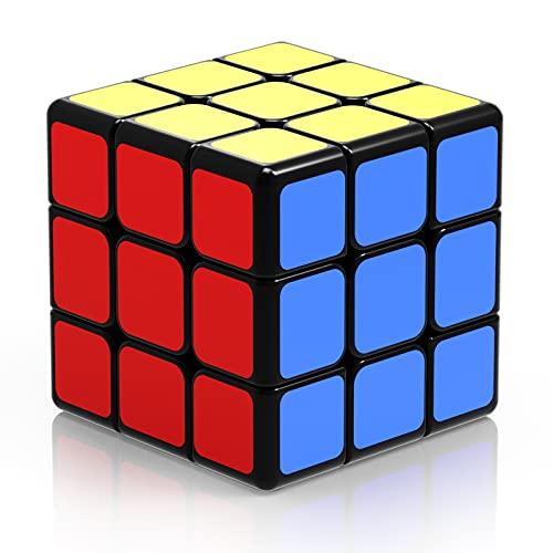 ROXENDA Cubo di Velocità 3x3, Original 3x3x3 Speed Cube Sticker Super - Solido Durevole & Tornitura Regolare, Il Miglior Cubo Magico di Puzzle 3D (3x3x3)