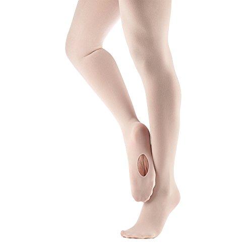Bezioner Collant da Balletto Convertibili Calze da Danza per Ragazze Donna 1 Paio Rosa L