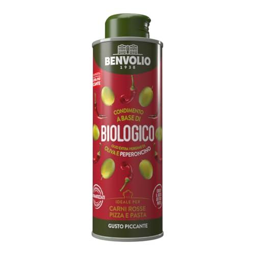 Olio Piccante al Peperoncino - Benvolio 1938, 250ml - Condimento a base di olio extravergine di oliva italiano biologico aromatizzato al peperoncino