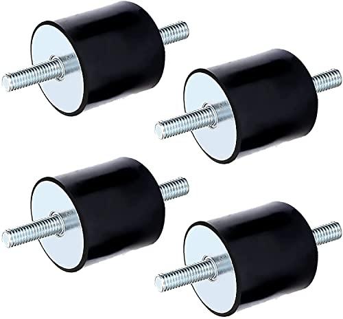 Fairedear Silentblock M8 - Boccole in gomma M8, antivibranti, per compressori d'aria, motori diesel, pompe acqua (M8 x 23, 30 x 30), 4 pezzi