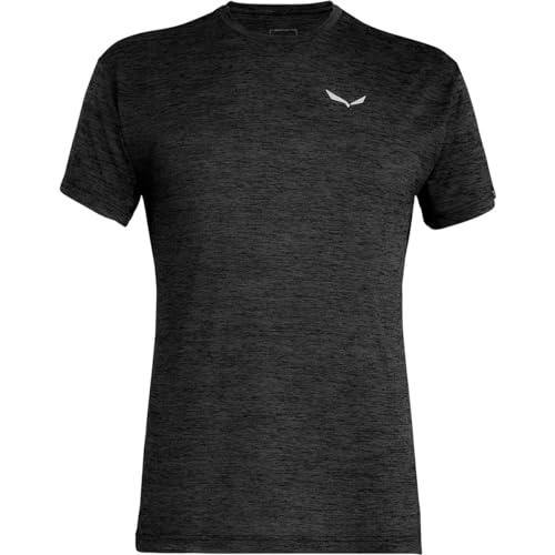 SALEWA Puez Melange Dry'Ton T-Shirt Uomo, Nero (Black out Melange), L